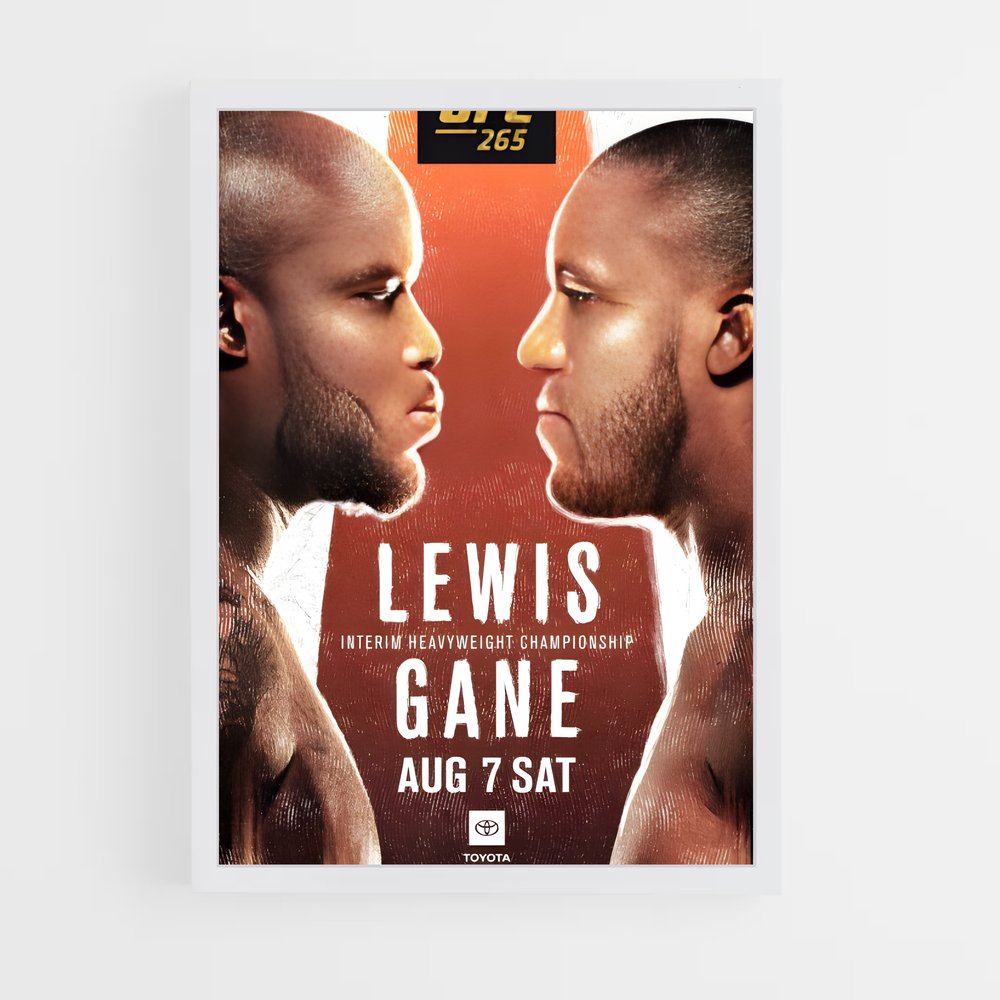Poster UFC 264: La Nuit des Champions – affiche MMA (vue 3)